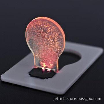 LED Credit Card, Made of ABS